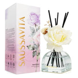 SAUSSAVITA Luminous Solace reed diffuser, white flower mood-lifting variant