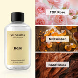 SAUSSAVITA Signature reed diffuser refill oil with rose note