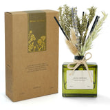 SAUSSAVITA Juniper & Wild Lavender reed diffuser with dried botanicals