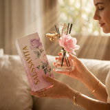 SAUSSAVITA Luminous Solace reed diffuser, rose variant