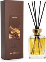 Botanical Reed Diffuser — Golden White Flower — front view — SAUSSAVITA reed diffuser
