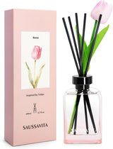 Botanical Reed Diffuser — Rosa — front view — SAUSSAVITA reed diffuser