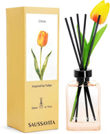 Botanical Reed Diffuser — Citrus — front view — SAUSSAVITA reed diffuser