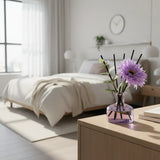 SAUSSAVITA Evening Lavender & Sandalwood reed diffuser in a styled room